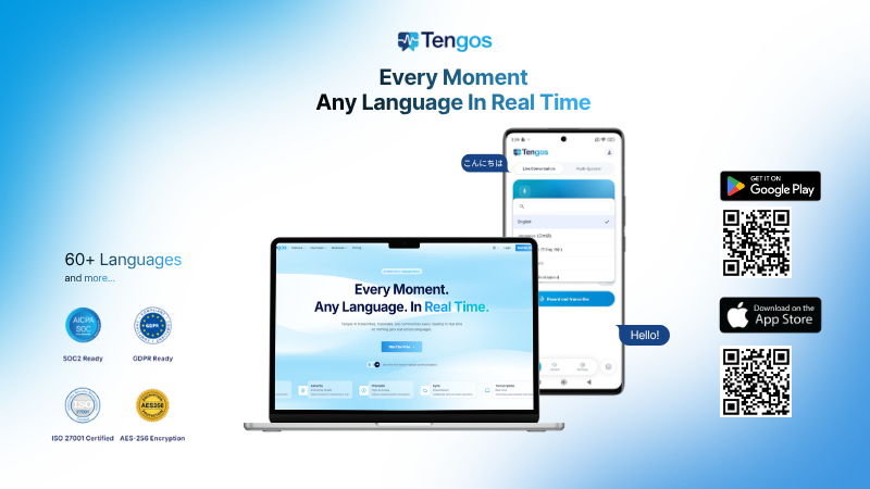 Tengos is one of the best AI Tool for Global Team Communication with 60+ languages
